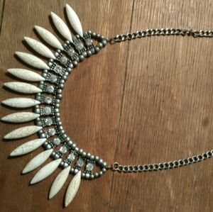 Ivory color choker necklace